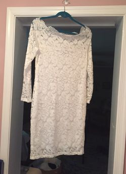 White lace dress