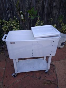 Vingli Outdoor Rolling Cooler Cart