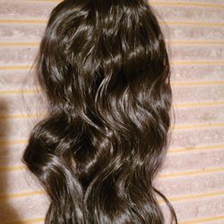 Dark Brown Wavy Clip In 4 Piece Extension 