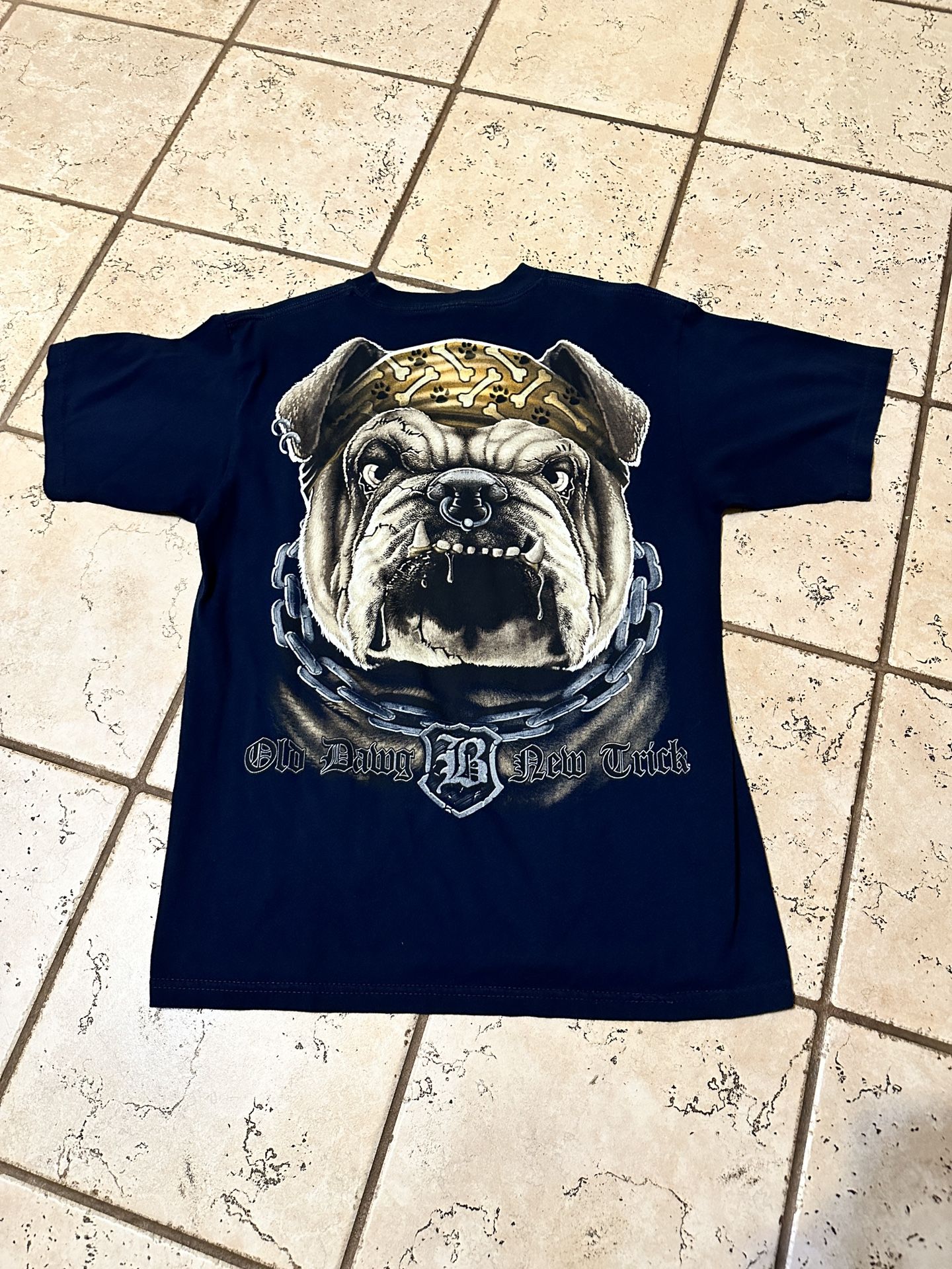 Vintage Bulldog All Over T Shirt