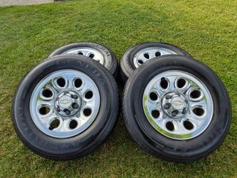 Chevy Silverado Tahoe Yukon Suburban GMC Sierra Denali Rims 245/70 R17 Tires 6x5.5 Bolt Pattern
