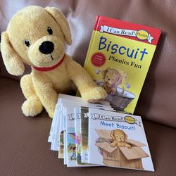 Biscuit the Dog Phonics Books with Plushie Toy