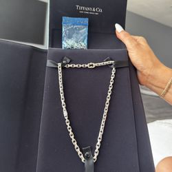 Tiffany & Co. Makers Chain Necklace in Sterling Silver and 18k Gold, 24”