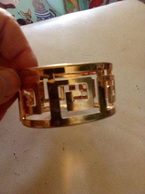 Gold Tone Cuff Bracelet