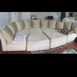 Half Moon Sectional Couch 
