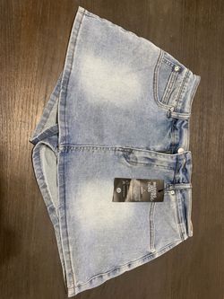 Light Wash Denim Mini Skirt Size 8