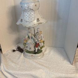 Antique Porcelain Lamp 