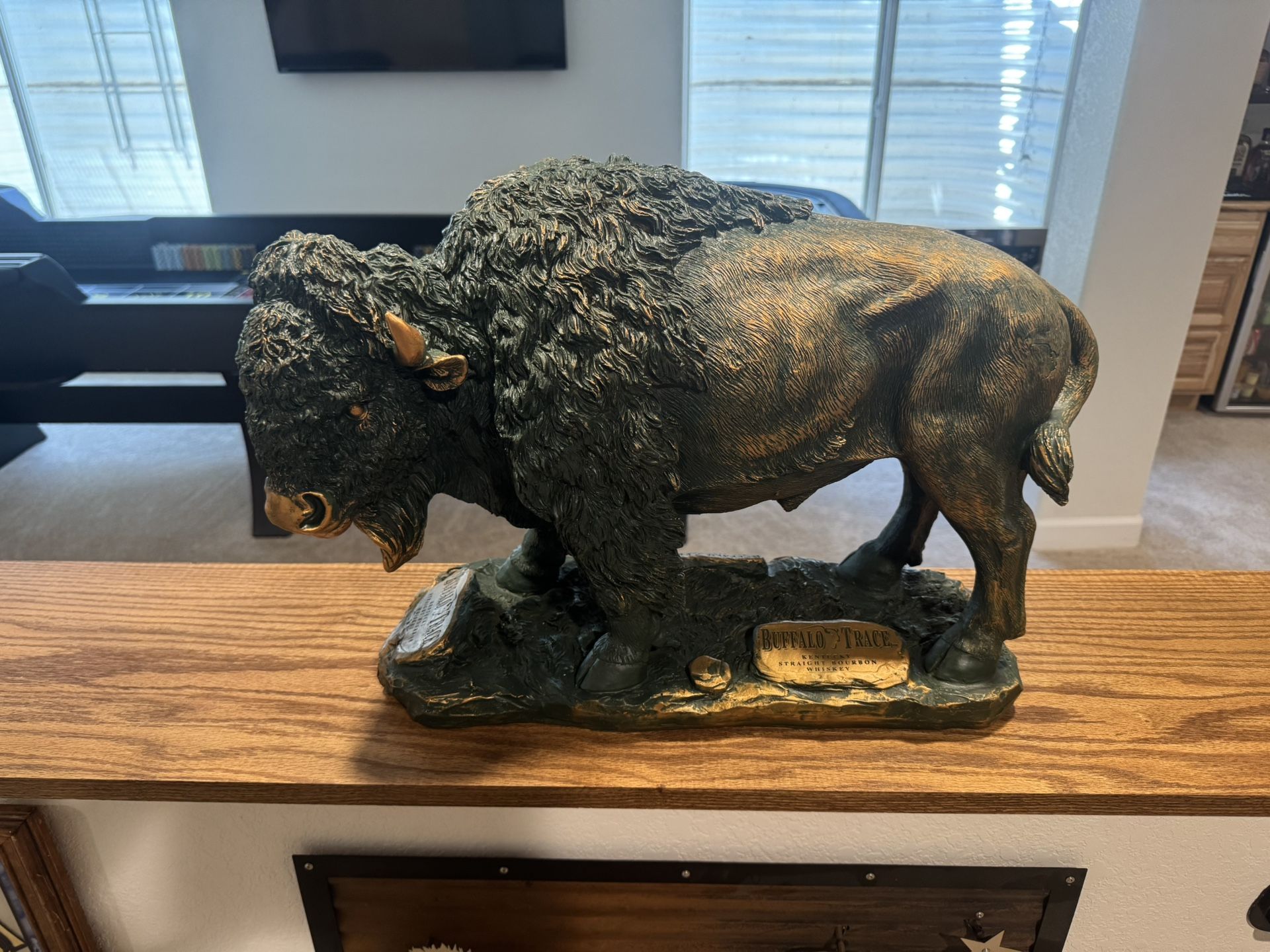 Buffalo Trace Buffalo Statue Brand New