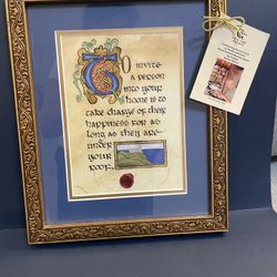 Beautiful Celtic Welcome Blessing Art Piece 