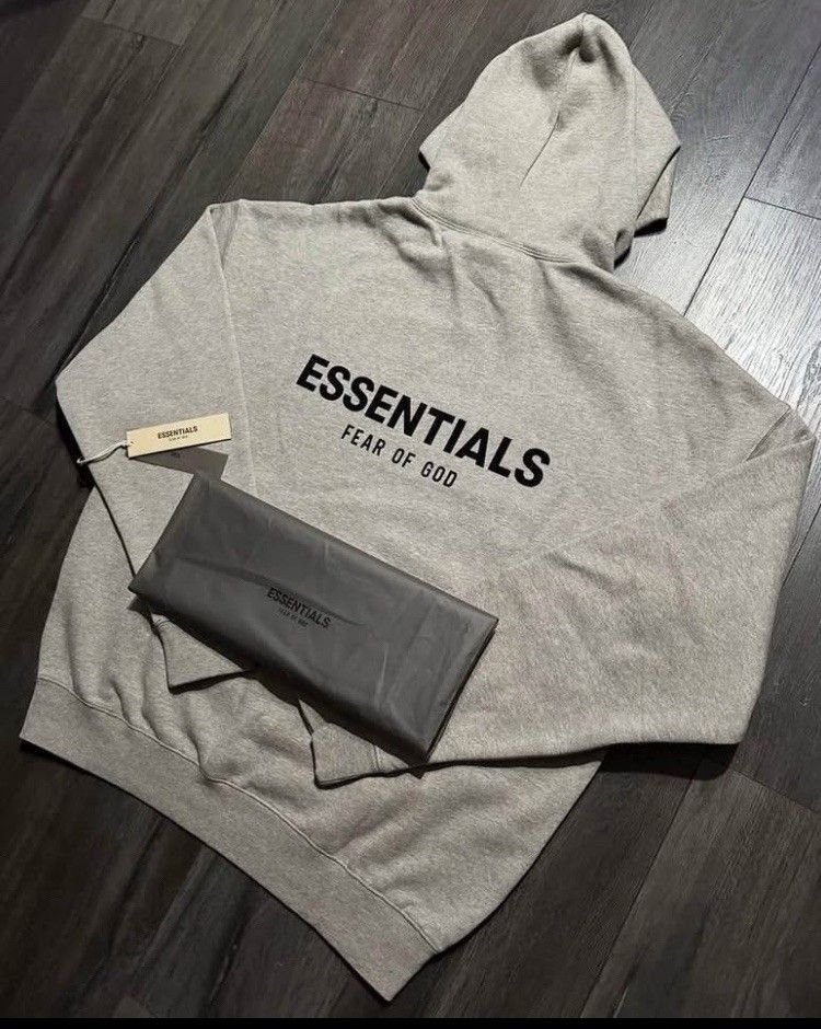 Heather Grey Essentials Hoodie