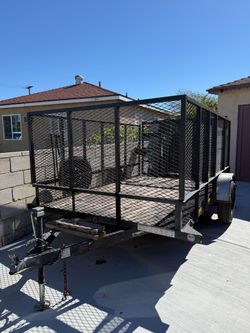 Utility Trailer with Mesh Cage Sides