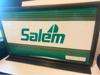 vintage  metal Double sided  cigarette sign Winston-Salem 22”x13” Framed See Pic
