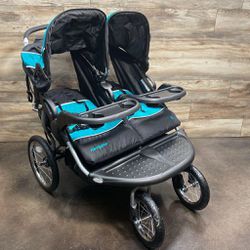 NEW Baby Trend Navigator Double Jogger Stroller IN Tropic 