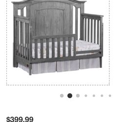 Crib With Toddler Rail Set 