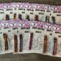 Ghost Spider Birthday Favor Coloring Packs