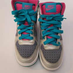Nike High Tops Pink & Teal