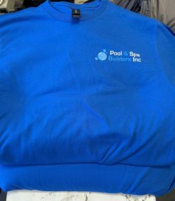 T shirts with pool logo / playeras con diseño para compañía de alberca