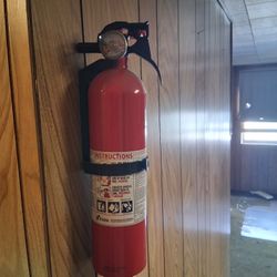 fire extinguisher is charged