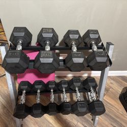 Dumbbell Set with Rack