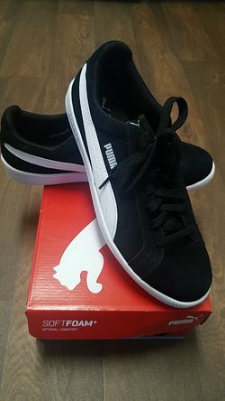 *NEW* size 12 PUMA Men's suede shoes ( black)
