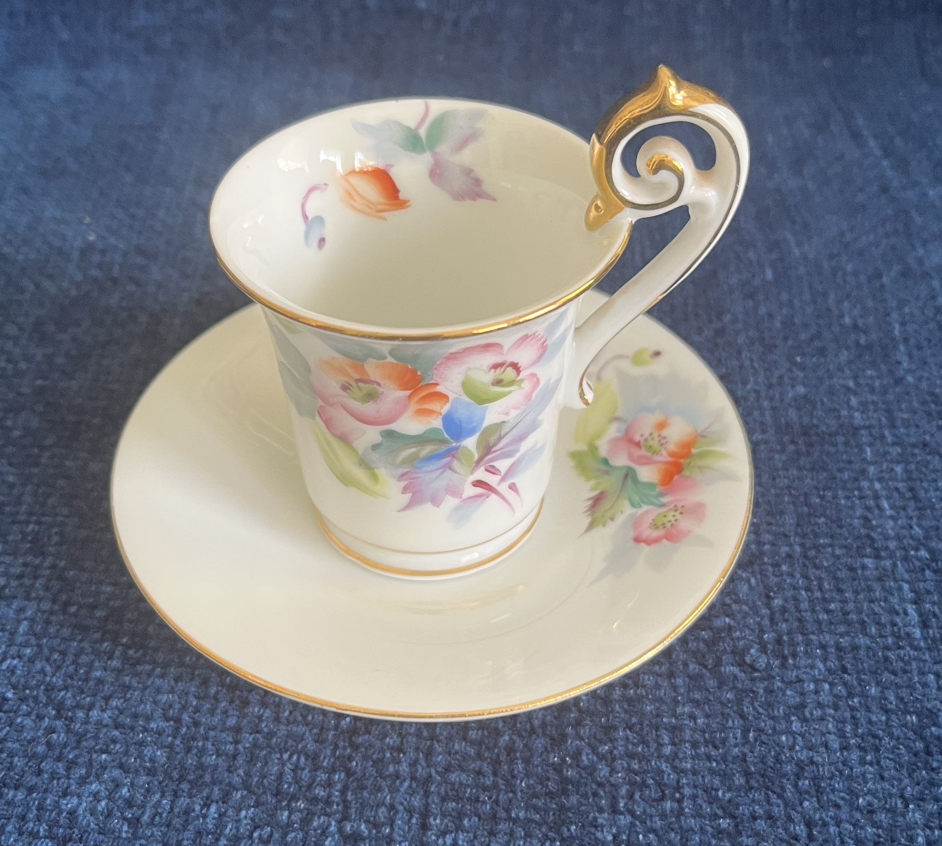 Vintage OCAGCO Floral China Teacup And Saucer Made In Occupied Japan 