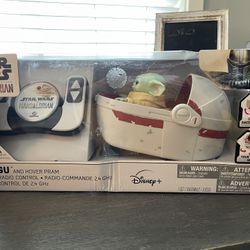 Star Wars, The Mandalorian, Grogu And Hover Pram