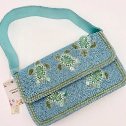🔥Viral Marshall’s Sea Turtle Beaded Bag Made In India 🔥 NWT