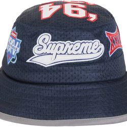 Supreme Playoffs Mesh Crusher Navy Hat 
