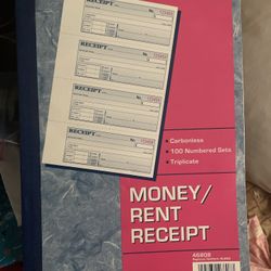 Receipt Booklet