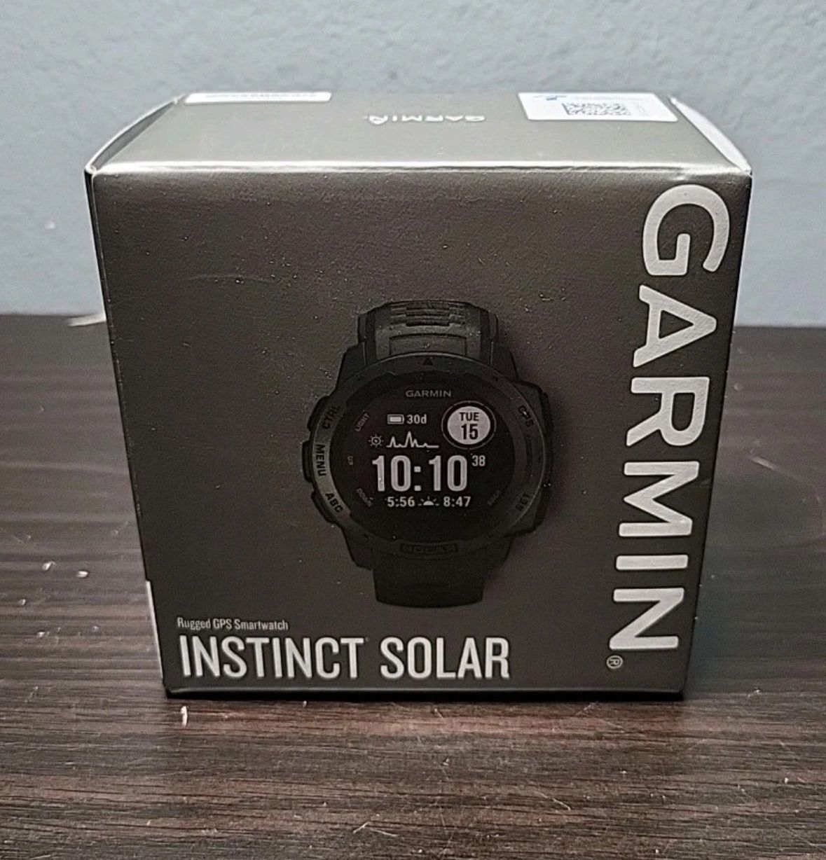 Garmin 010-02293-10 Instinct Solar GPS Smartwatch, Rugged, Graphite, Bluetooth