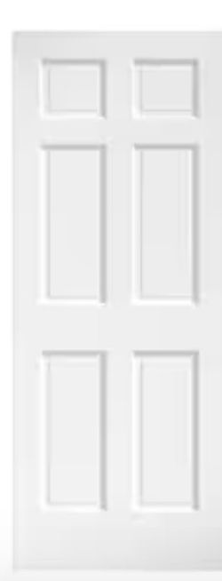 White 6-Panel Interior Door