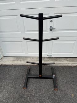Standard & Olympic weight plate storage tree