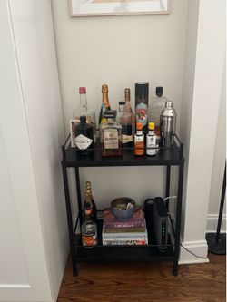 Black Bar Cart