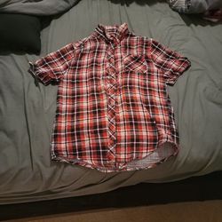 Men Plaid Shirt Size XL