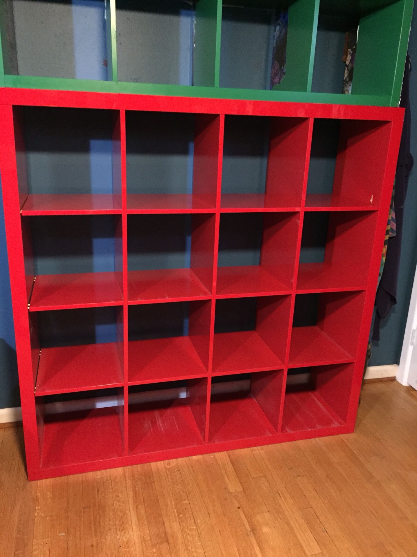 IKEA KALLAX Expedit Shelf unit Red 57 7/8x57 7/8 "