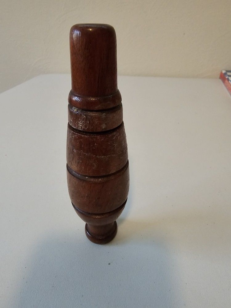 Vintage Sure Shot Wooden Triple Reed Duck Call