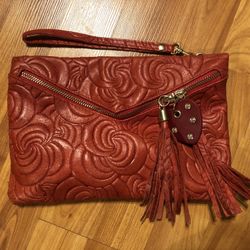 Italian Leather Clutch Purse