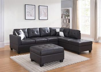 Sectional with ottoman $599 $1 down no credit check financing