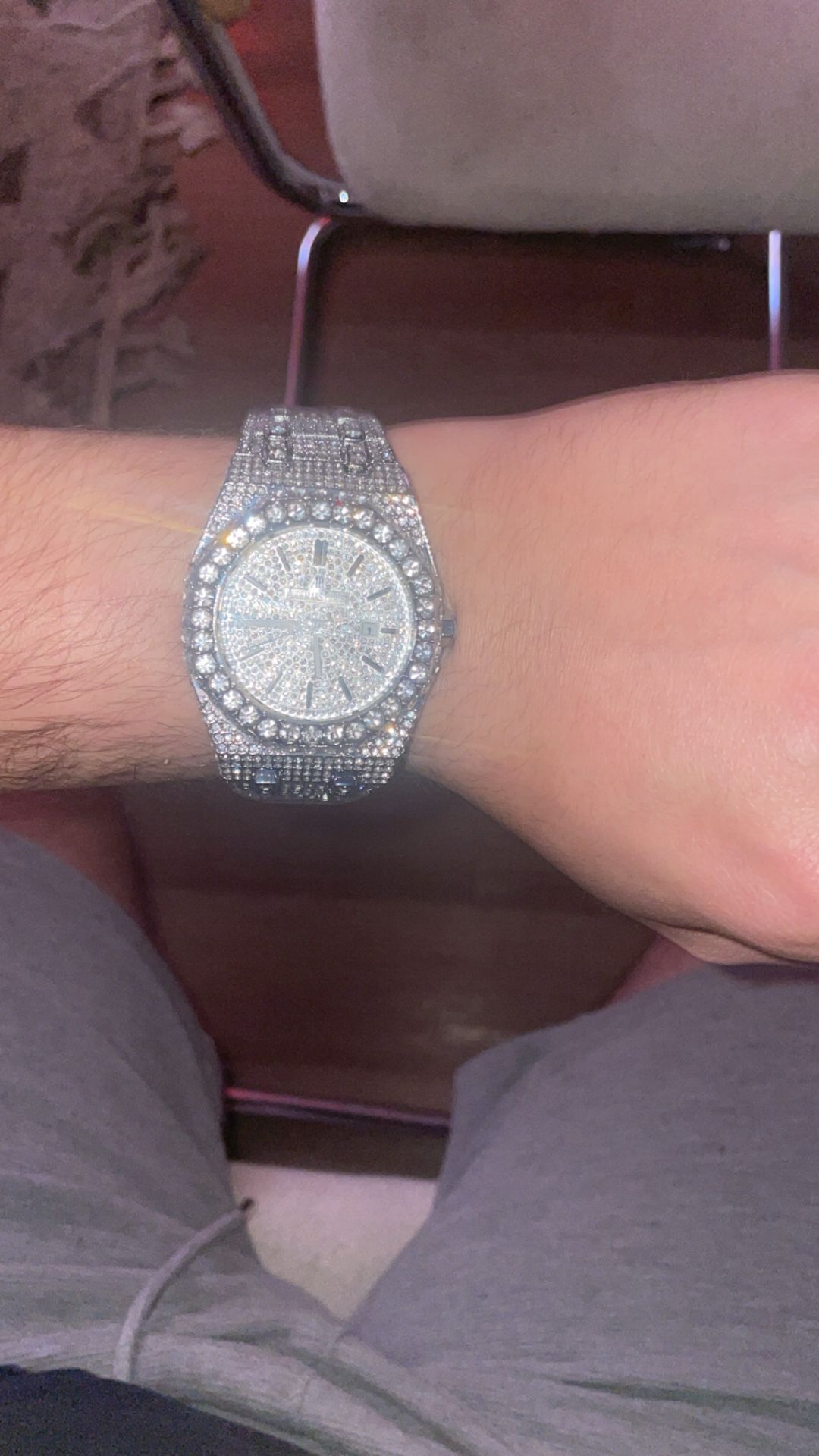 Moissanite Stainless Steel Luxury Watch