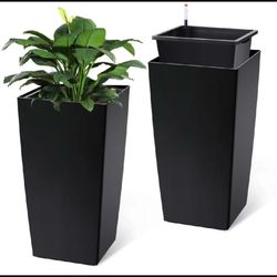 Set Of 2 – New Other Garvee 30" Planters With Level Monitor & Automatic Watering