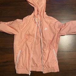 pink nike zip up size S