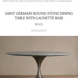 Gently used Arhaus dining table set