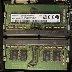 2 x 8gb Laptop RAM, 2666MHz DDR4