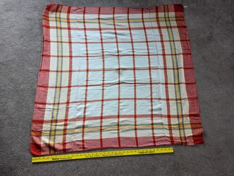 Vintage 44" Square Table Cloth 