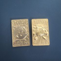 Pokemon Gold Card 