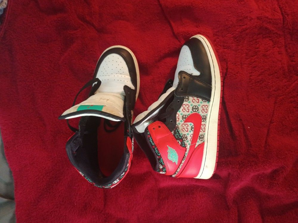 Nike Air Jordan 1 Ugly Christmas Sweater DM1208-150 Size 7Y