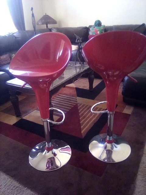 Vintage Retro ACME Sybil Adjustable Air Lift Stools