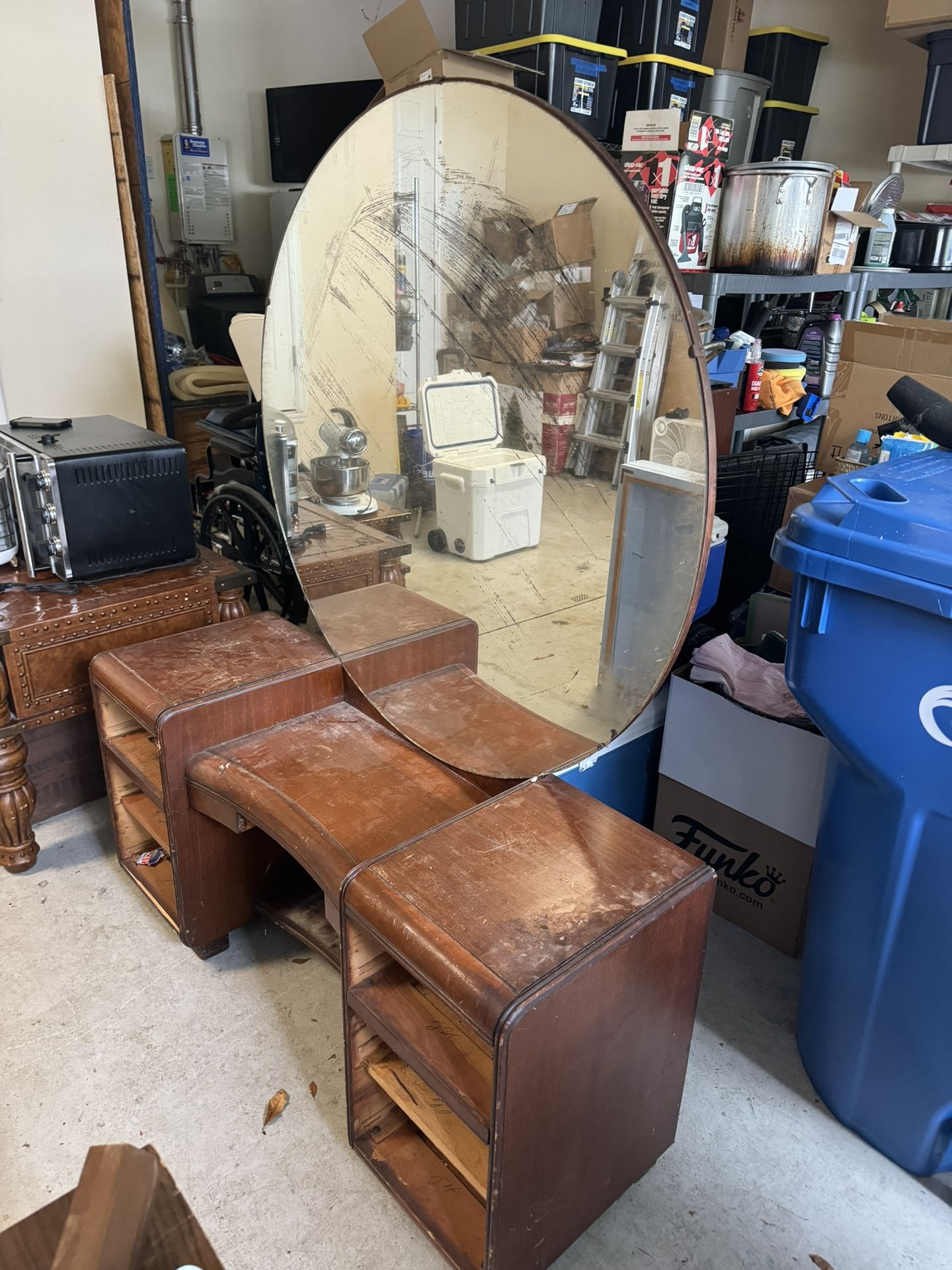 Antique make up bureau