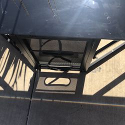 One Tv Stand With Three Plates Of Glass For Shelves Offerd Only Nothing Else See Pics 