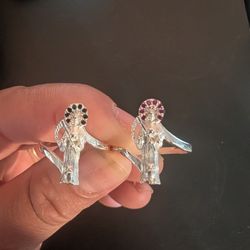 Silver .925 Santa Muerte Ring Size 7 And 8
